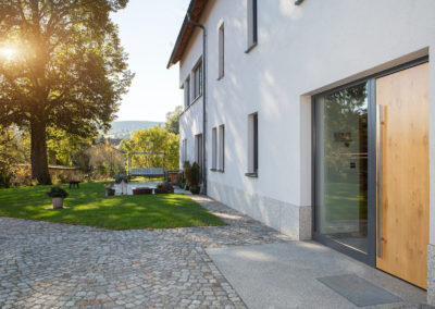 Sachsen Erzgebirge Haustür modern schlicht Seitenteil verglast Topic